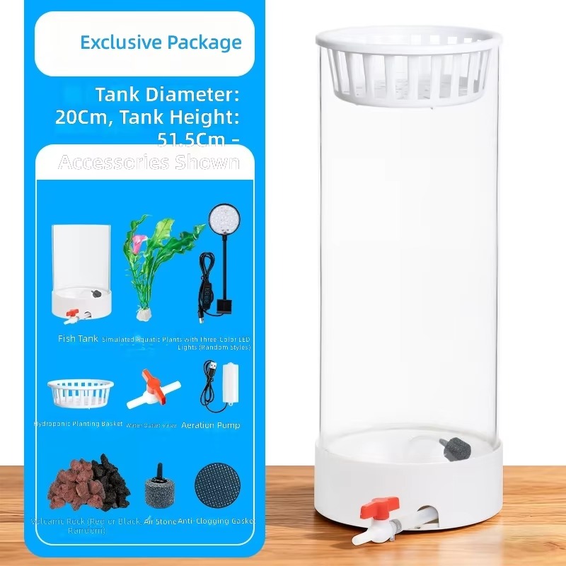 Round Glass 15L Fish Tank Whol - огляд і ціна Live Plant Aquarium