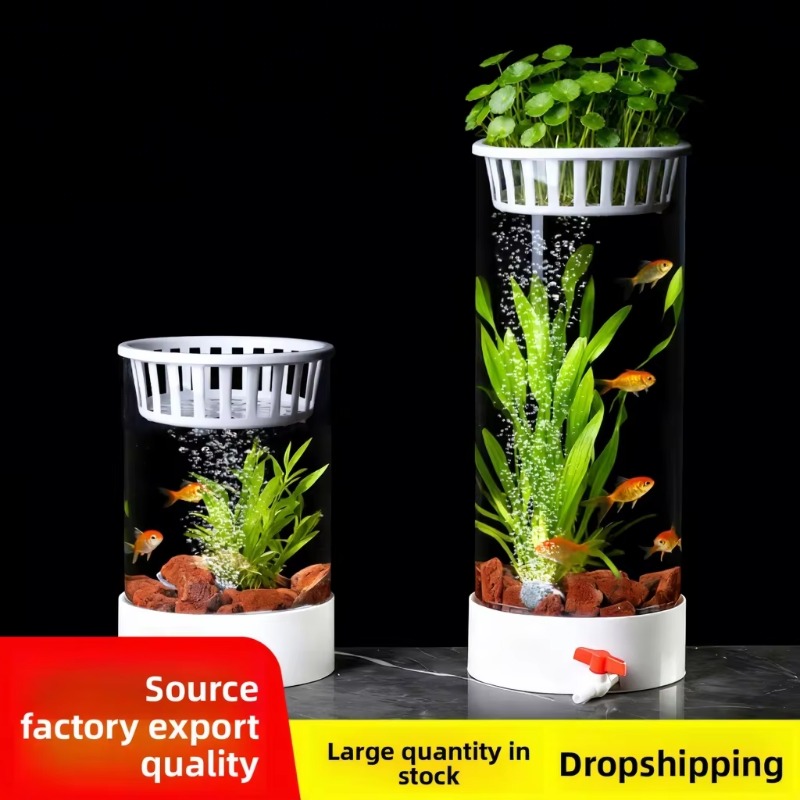 Round Glass 15L Fish Tank Whol - огляд і ціна Live Plant Aquarium