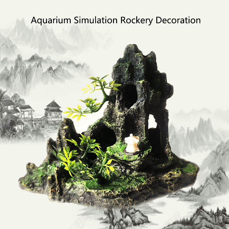 Resin Aquarium Rockery Mountai - огляд і ціна Aquarium Driftwood