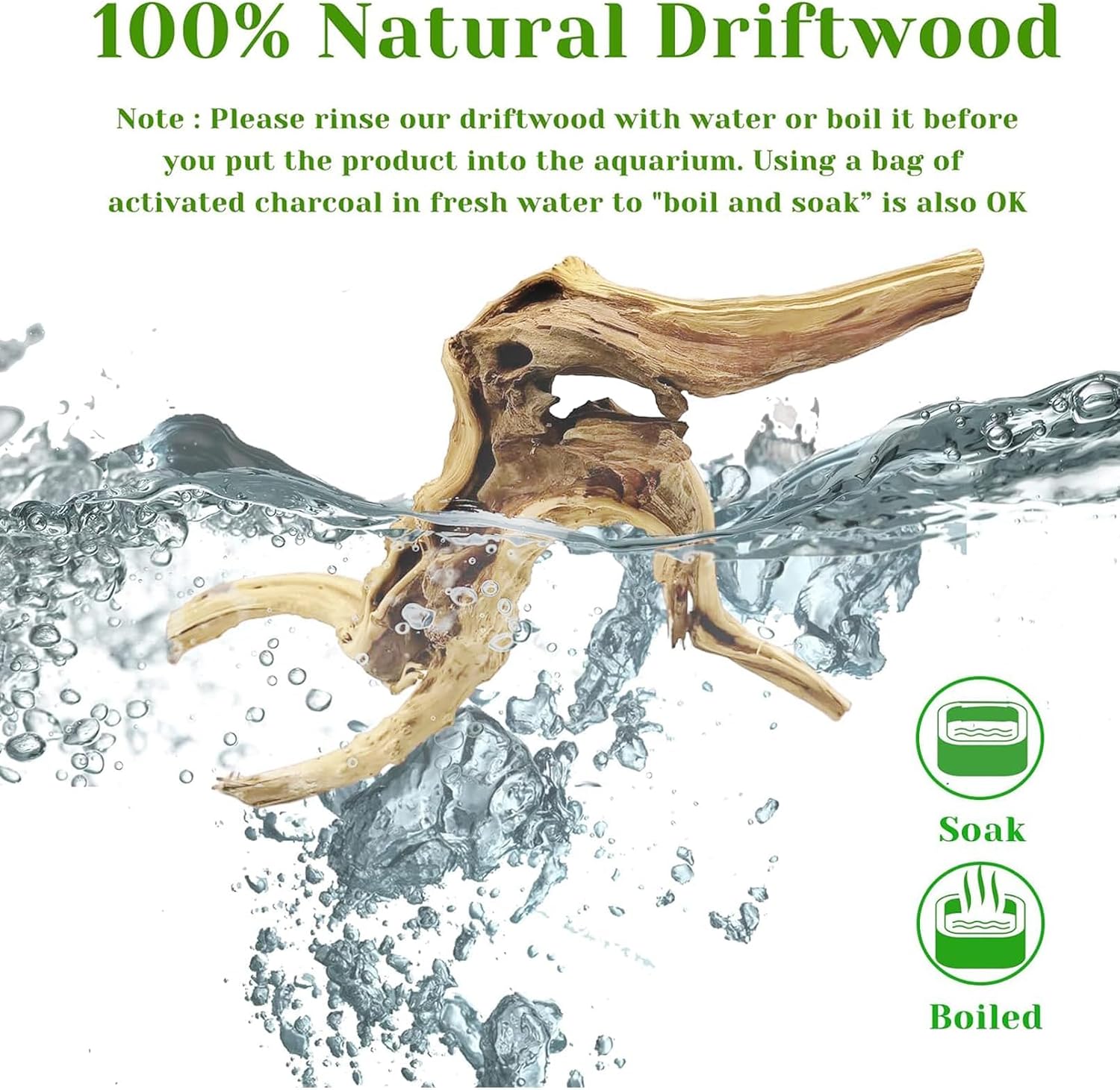 1PC  20-25CM Natural Driftwood - огляд і ціна Aquarium Driftwood