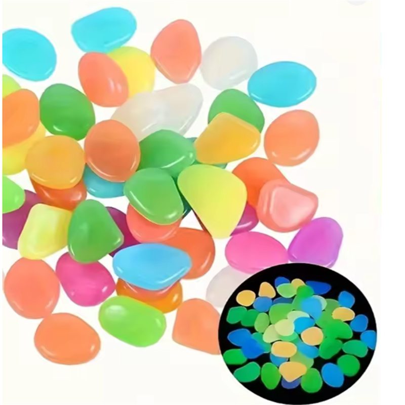 200pcs 1cm glow in dark pebble - огляд і ціна Plant Aquarium Pot