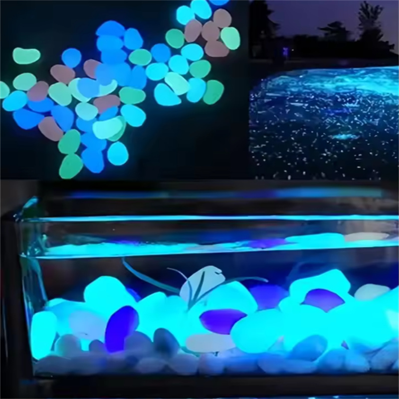 200pcs 1cm glow in dark pebble - огляд і ціна Plant Aquarium Pot