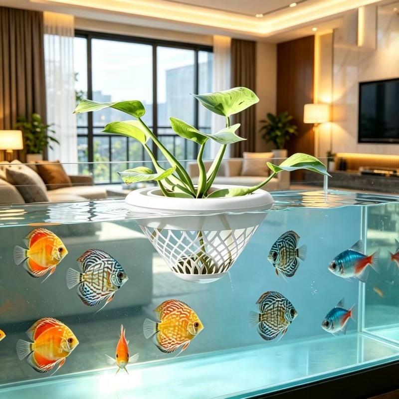Hydroponic Floating Aquarium P - огляд і ціна Plant Aquarium Pot