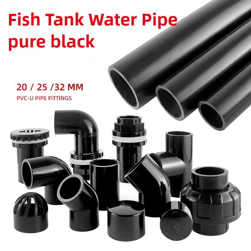 PVC Black Fish Tank Water Pipe - огляд і ціна Aquarium Driftwood